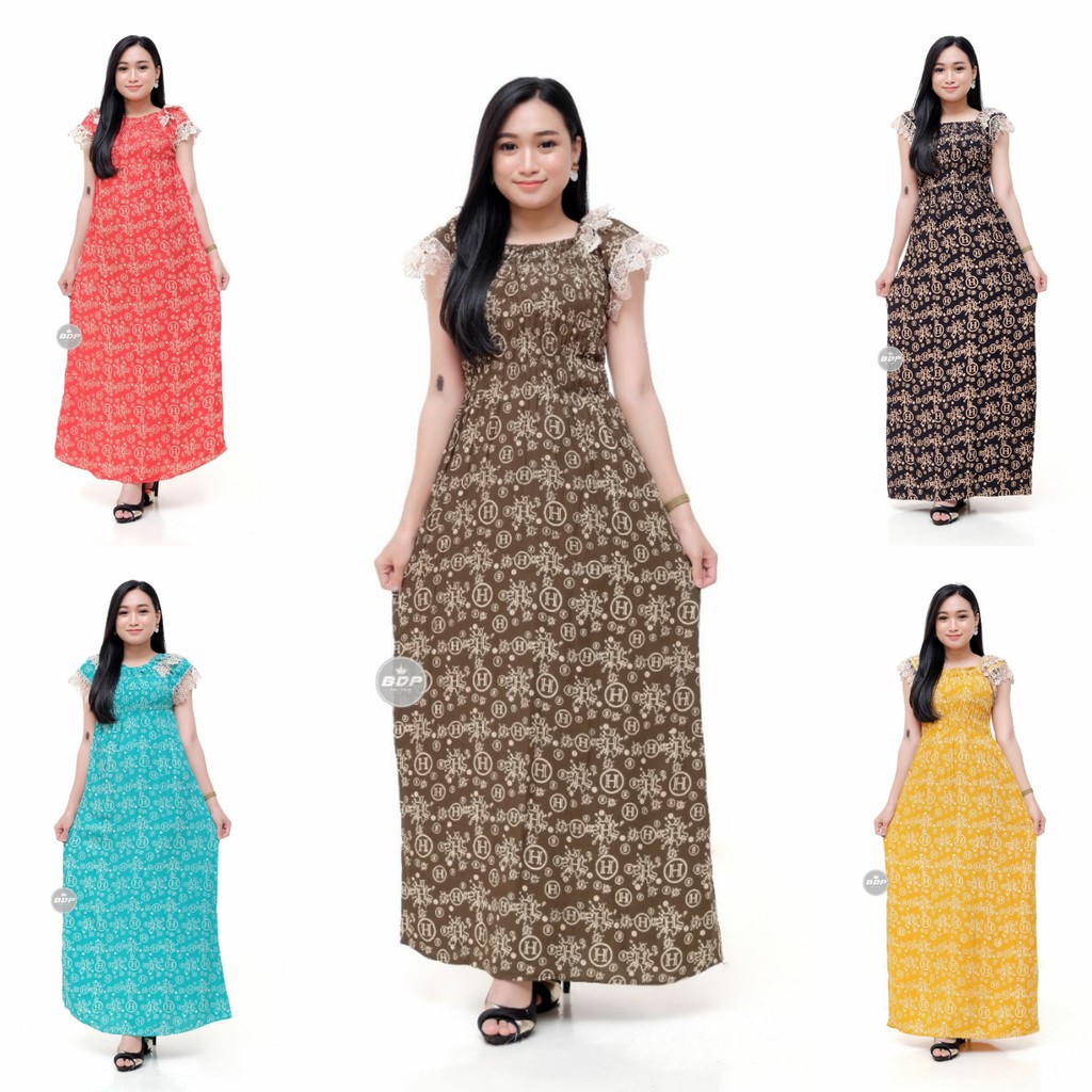 LONGDRESS ARAB DASTER  ARAB DASTER  RENDA  BAJU  TIDUR 