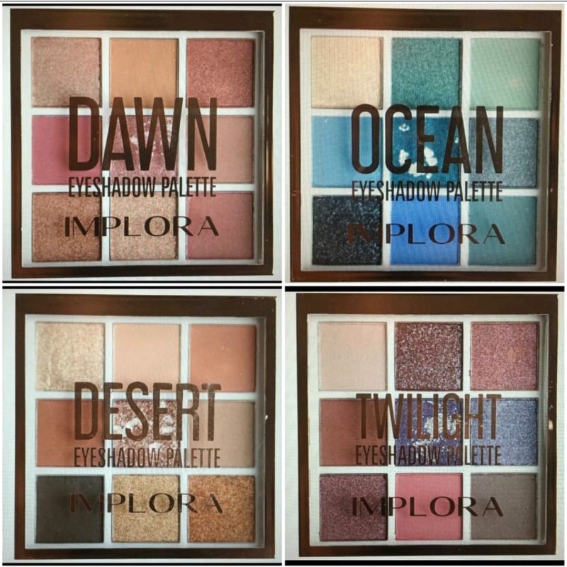 Implora Eyeshadow Palette 9warna