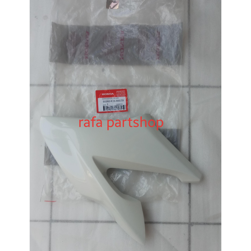 Shroud Sayap Kuping Tangki Kanan CB150R CB 150 R OLD Lama Putih 50260K15900ZB ORI AHM