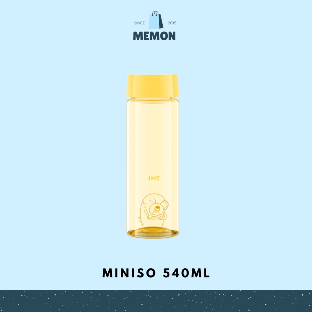 MINISO x ADVENTURE TIME Botol Minum bening adventure time 540ml