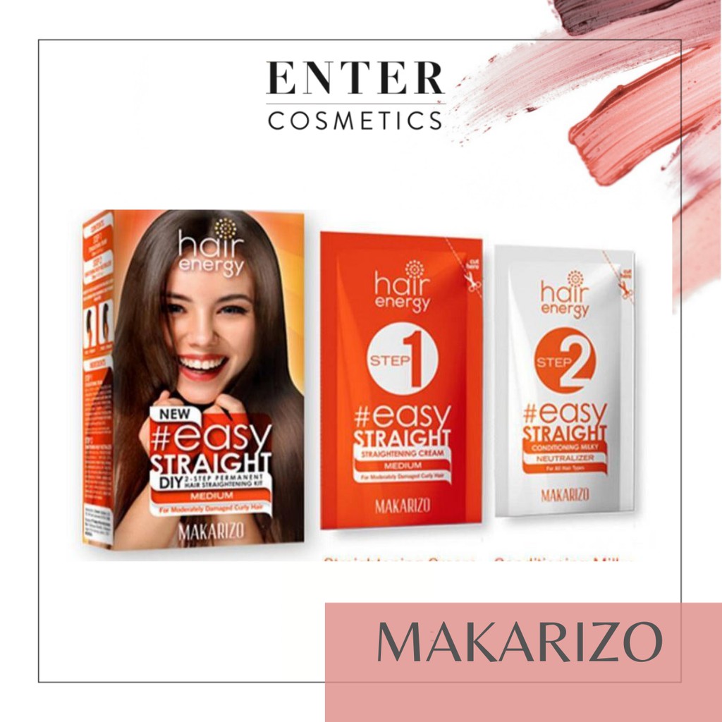 MAKARIZO Easy Straight | Pelurus Rambut EasyStraight | Mild Medium Strong 80ml 120ml
