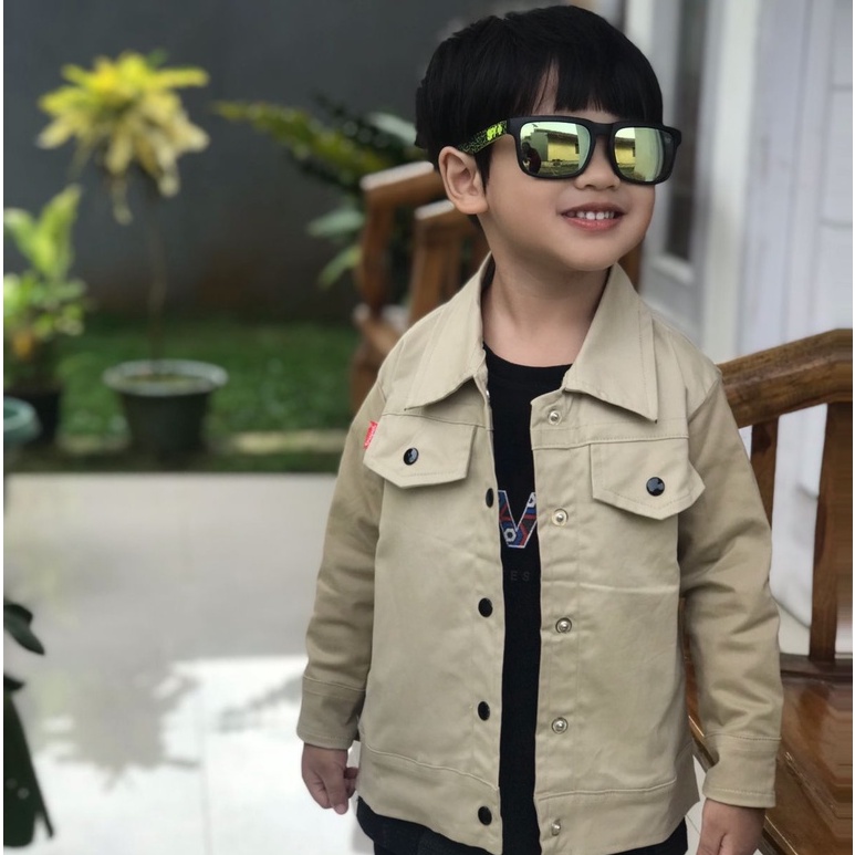 JAKET KEMEJA ANAK KATUN TWILL STRECH USIA 2-6 TAHUN