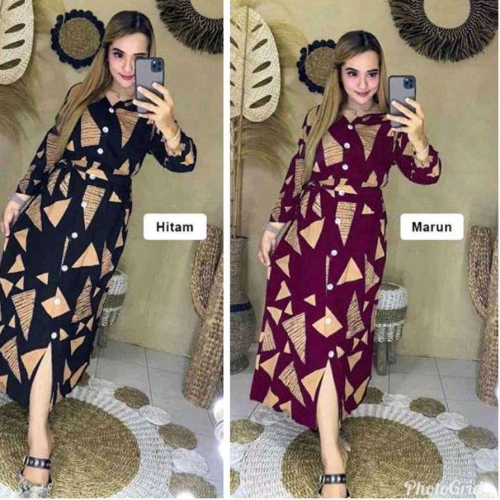 Buat Anda BAJU DASTER WANITA MODEL TERBARU/DASTER ANDIN MODEL GAMIS LENGAN PANJANG #tiktoktrend