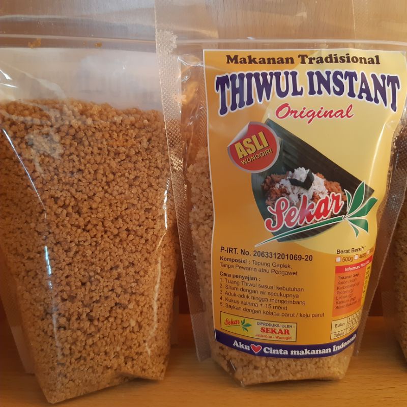 

TIWUL WONOGIRI ORGANIK 400gr