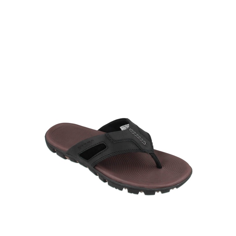 SANDAL JEPIT PAKALOLO PRIA ORIGINAL CASUAL KULIT ASLI HITAM PB02