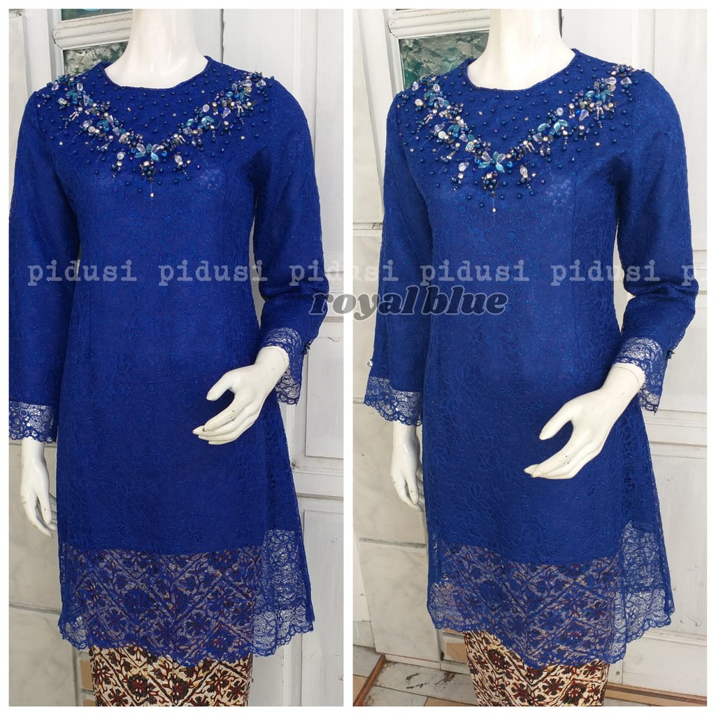 PROMO TUNIK BROKAT PAYET / TUNIK BROKAT PAYET MUTIARA / TUNIK PESTA (ATASAN SAJA)