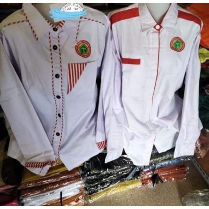 kemeja ibi/kemeja kantor/kemeja putih/kemeja bidel/kemeja ibi/baju anak pdk pdh kemeja PPNI/seragam 