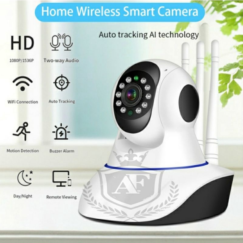 IP Cam CCTV WiFi V380 Night Vision 8MP HD / baby Kamera 3 antena