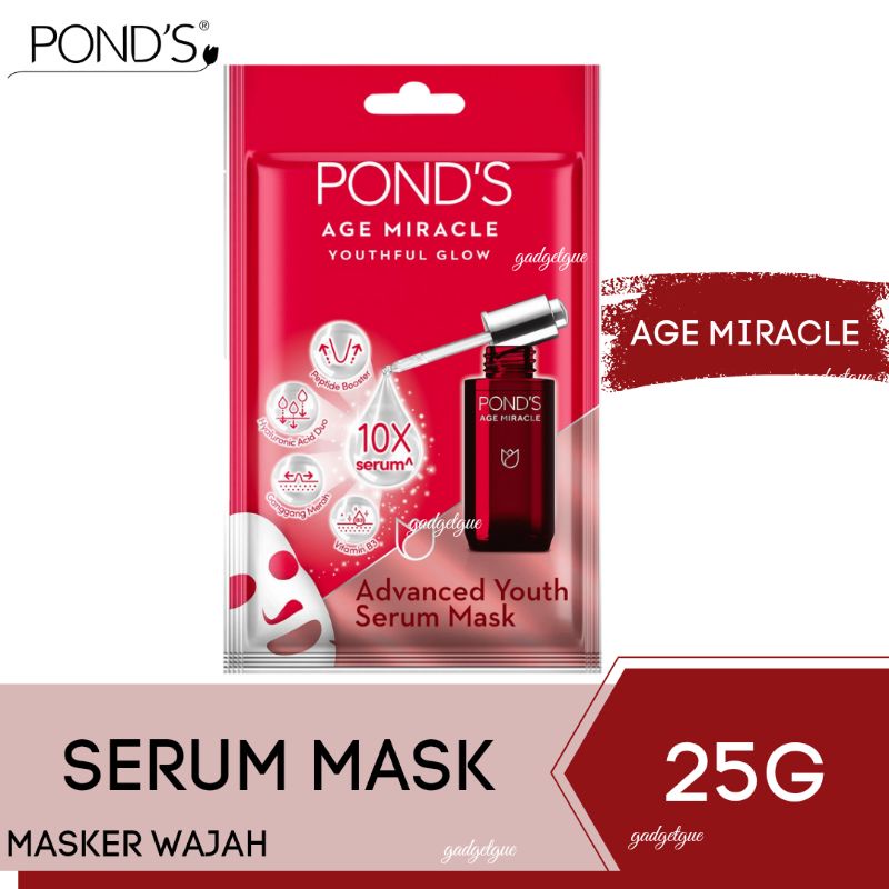 ponds age miracle serum sheet mask ponds Anti Aging 25 gr masker wajah pons age miracle original mur