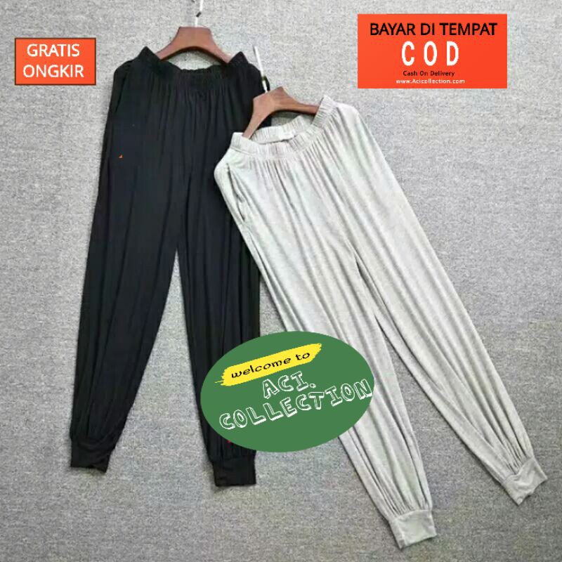 Celamis Aladin Panjang Size Standar L &amp; Jumbo XXL / Celana Santai Aladin Wanita / Inner pants dewasa