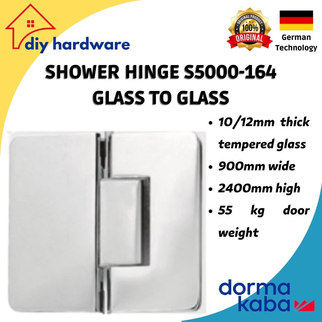 Dorma S5000-164 Glass To Glass dormakaba Shower Hinge S 5000-164