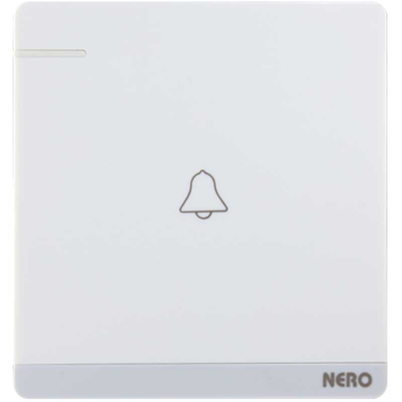 DECORA Q71013-White 1 Gang Bell Switch with Fluorescent Locator NERO