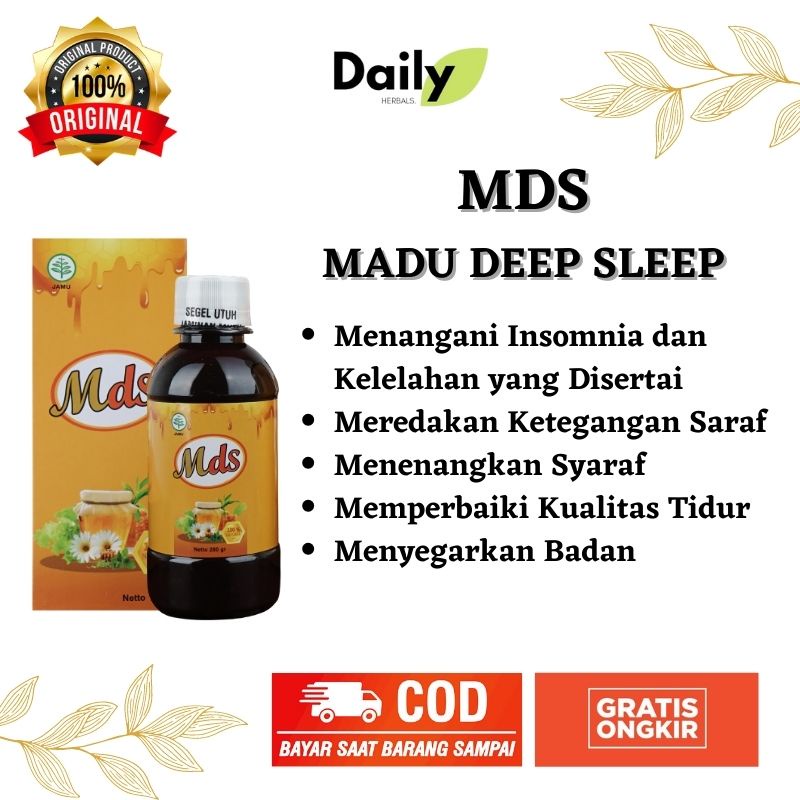 MDS / MADU DEEP SLEEP ORIGINAL | MADU DEEP SLEEP Herbal Untuk Insomnia Mengatasi Susah Tidur