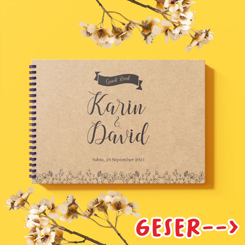 Buku Tamu Pernikahan || Wedding Guest Book || Buku Tamu