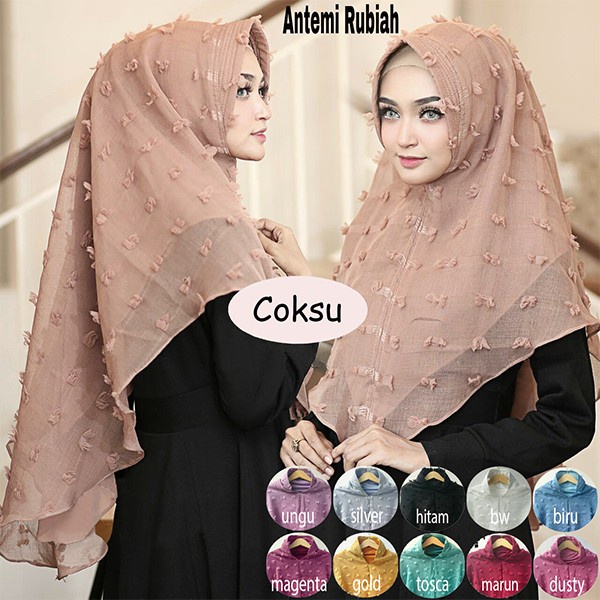 Hijab Segi Empat Murah Motif Terbaru 2023 / Jilbab Murah / Segiempat Syar’i Damia 130 x 130 DESIGN 2