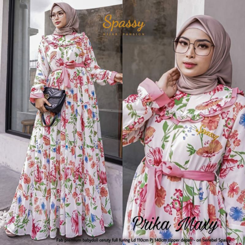 PRIKA MAXY SPASSY HIJAB FASHION GAMIS MODERN KEKINIAN