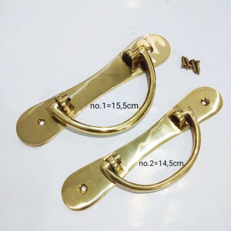 Tarikan Pintu Bufet Almari Laci Kuningan