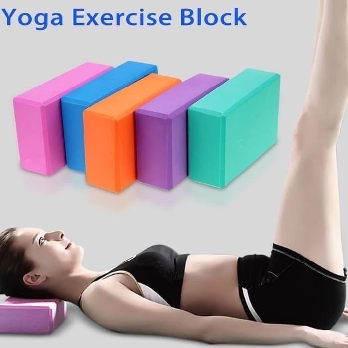 BALOK YOGA BRICK/ BANTAL MATRAS/YOGA EXERCISE BLOCK WARNA RANDOM