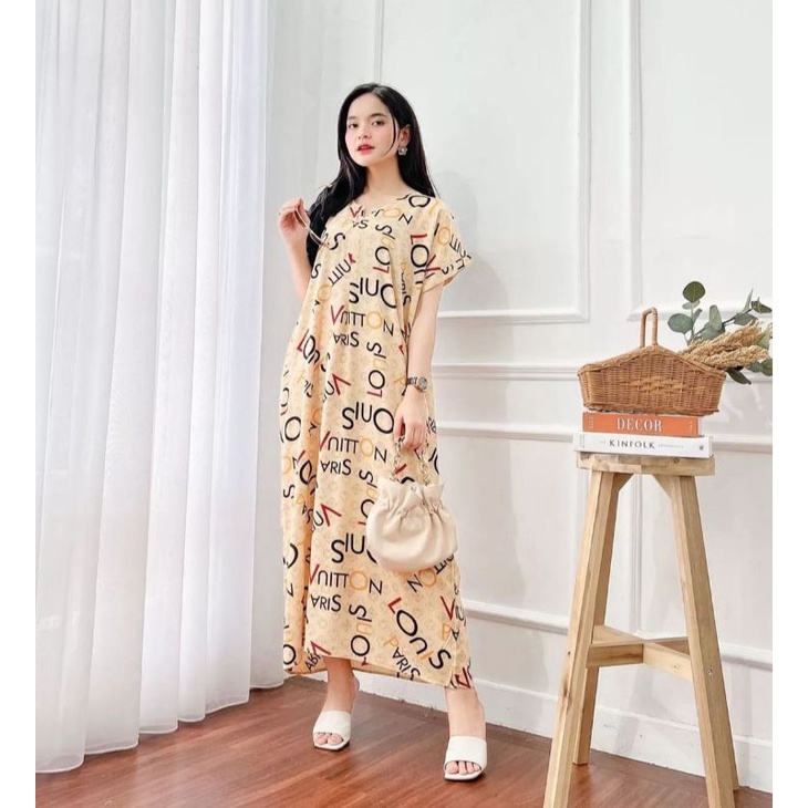 Jumbo Dress Semata Kaki Daster Hebel Rayon Armor