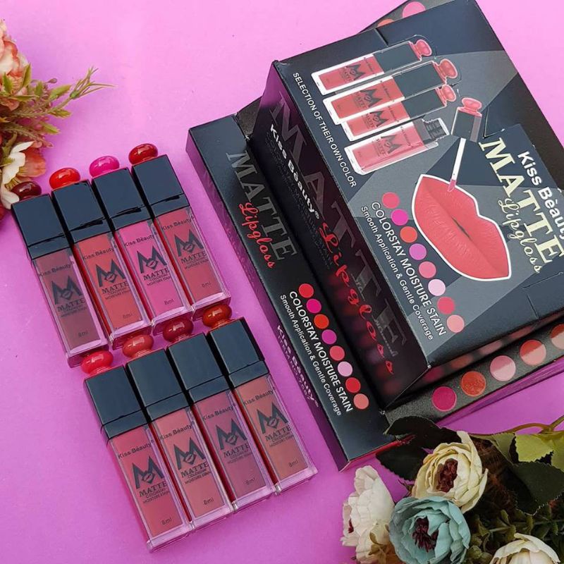 Lip gloss Kissbeauty 7587 | Lipglos Matte 12 pcs