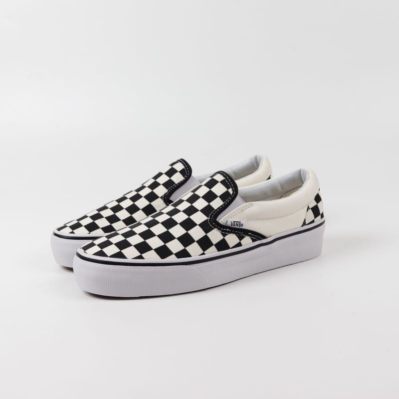 Vans Slip On Classics Platform Checkerboard