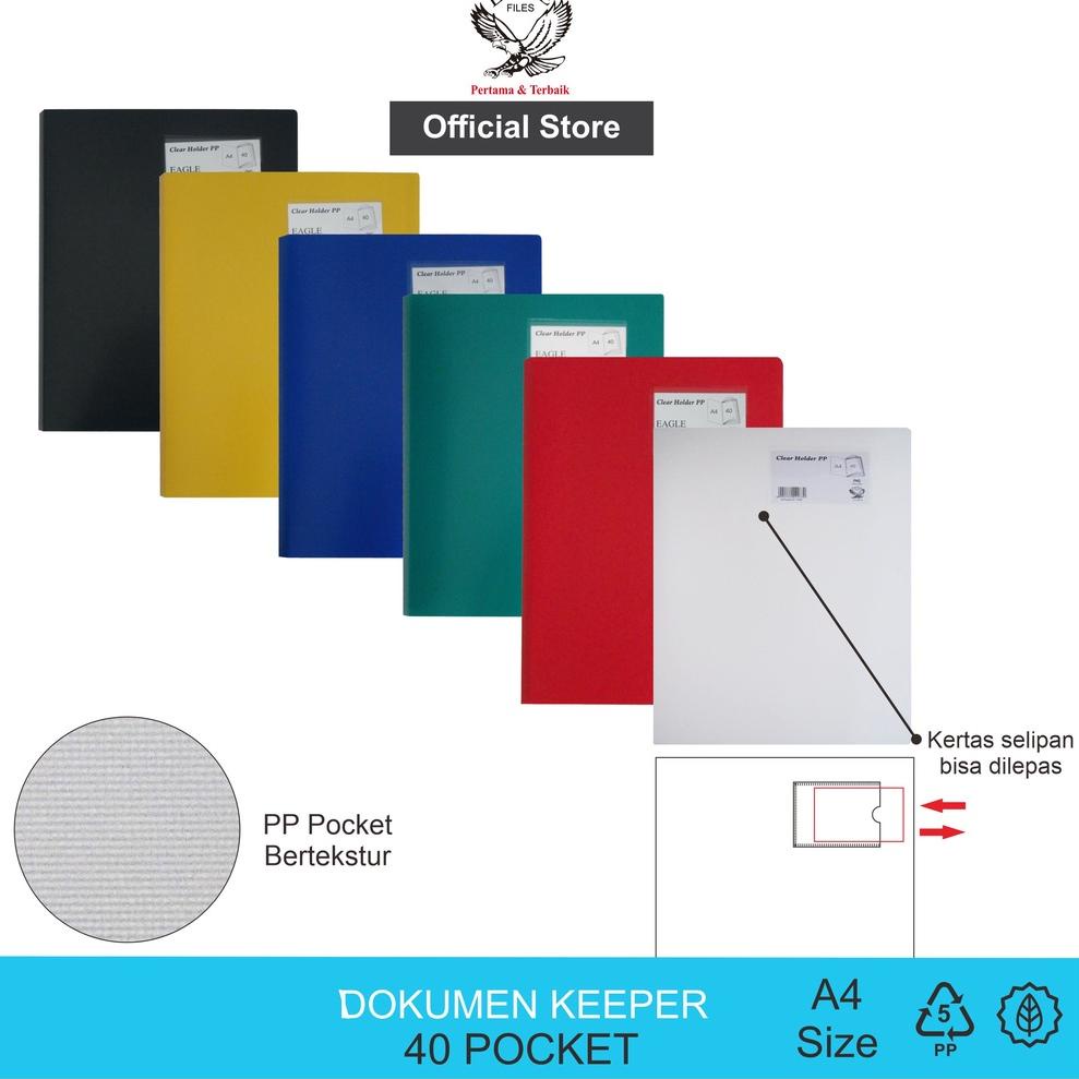 

ㄹ Dokumen Keeper / Clear Holder / Document Keeper / Display Book EAGLE A4 40 Pocket が
