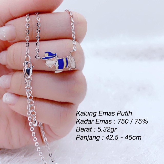Kalung Emas Putih