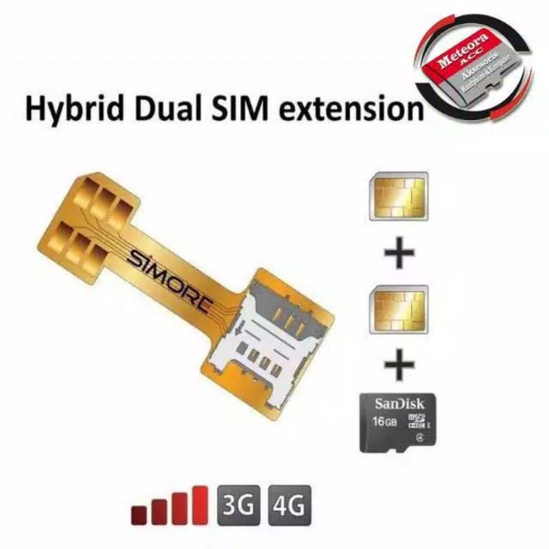 KONVERTER DUAL SIM CARD NANO / FLECIBLE ADAPTER SIM HYBRID ALL HP UNIVERSAL