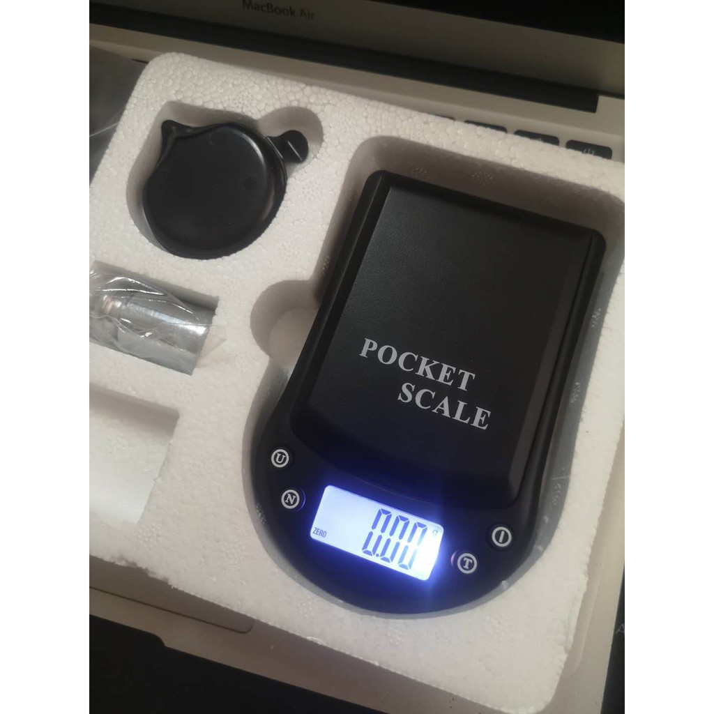 [LAMPU PUTIH 3 BATERAI] CHQ POCKET SCALE 0.01 TIMBANGAN UNTUK EMAS BATU DIGITAL GRAM