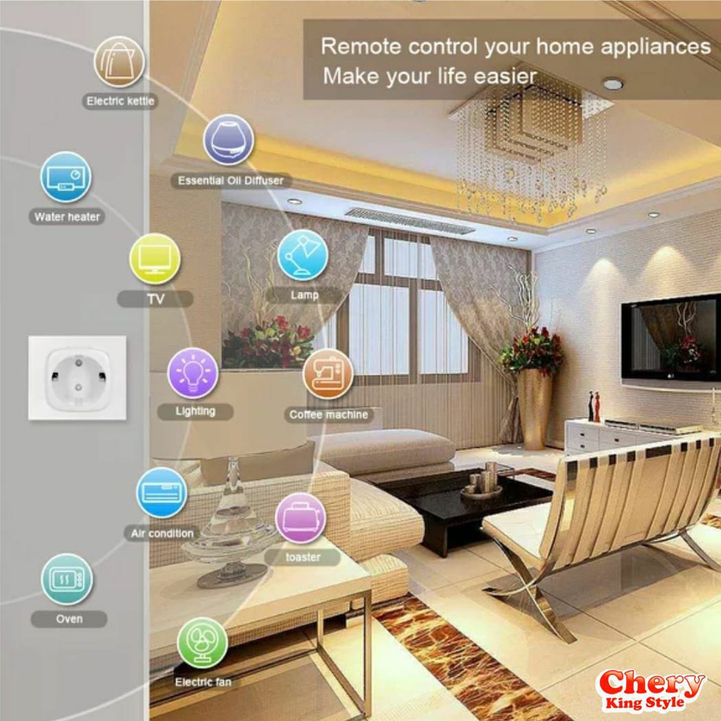 CHERY - NEW Smart PLUG WiFi Wireless Colokan 16A - IoT Smart Home