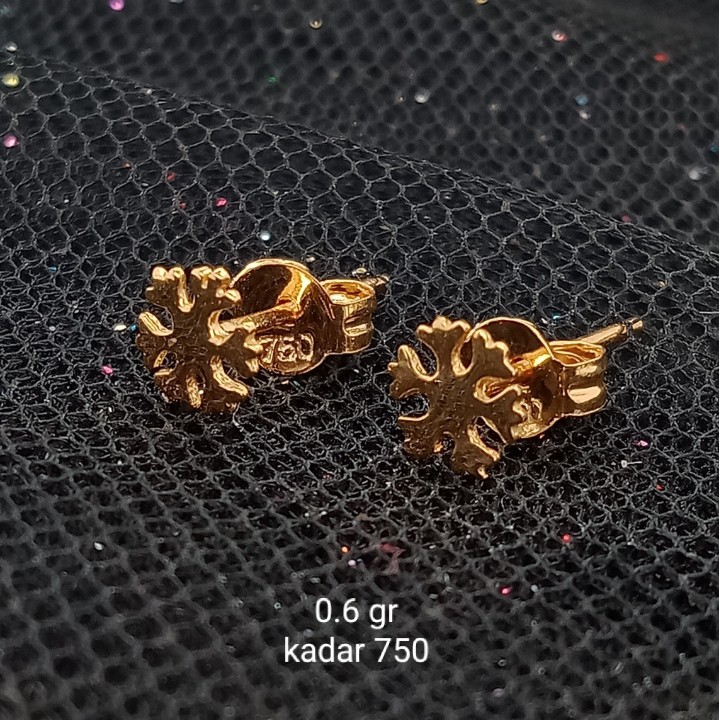 Anting Emas 17K - 0.6 gr Kadar 750 - TMS000000001