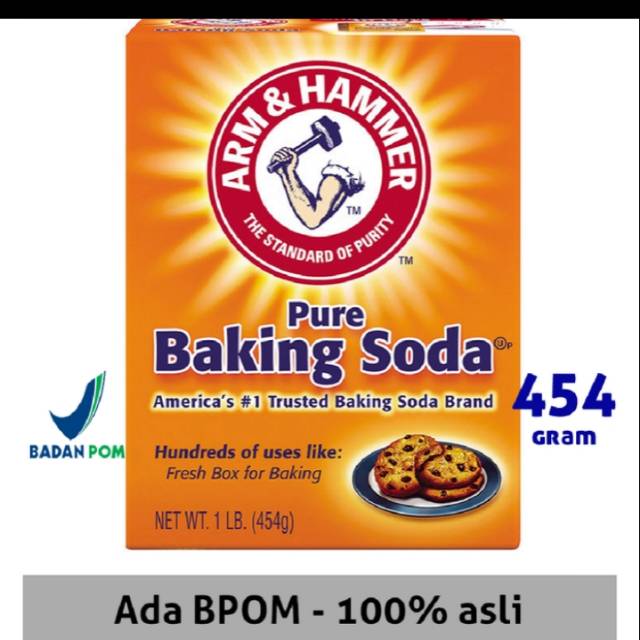 Baking Soda ASLI USA merk ARM &amp; HAMMER 454gr