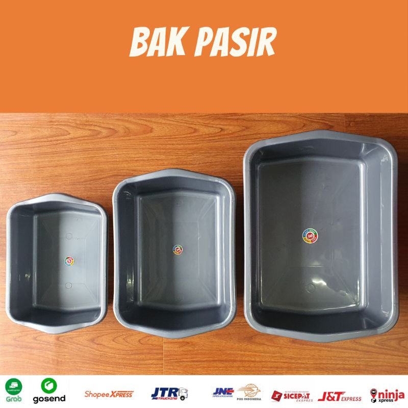 Bak Pasir Kucing S M L XL - Bak Plastik Wadah Pup Kucing - Bak Tahu Hidroponik
