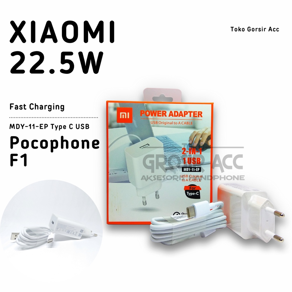 Charger Xiaomi Pocophone F1 Fast Charging Mdy-11-Ep