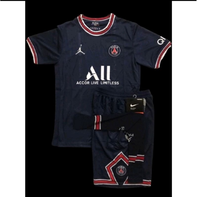Stellan Jersey Kaos Baju Bola Fullset Full 1 Satu Set PSG Paris Saint