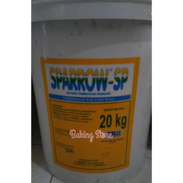 

Pengembang - Cake Improver Sparrow 20kg - Gosend Only !!!