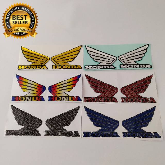 Jual Emblem Timbul Stiker Logo Sayap Wings Honda Thailand Twotone