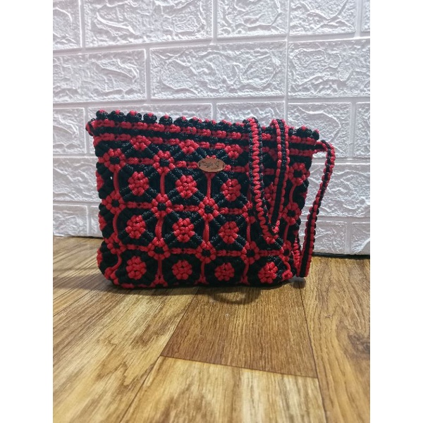 tas tali kur motif kotak