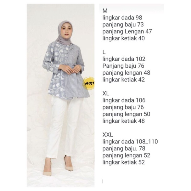 Atasan Batik Wanita Modern dan Termurah.