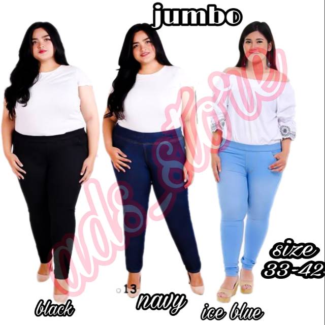 JUMBO!!! CELANA JEANS WANITA LEGGING JUMBO MODEL PENSIL SLIM FIT