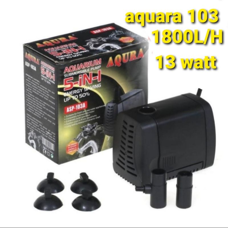 AQURA 103  power head sekelas AMARA pompa celup aquarium kolam ikan hias