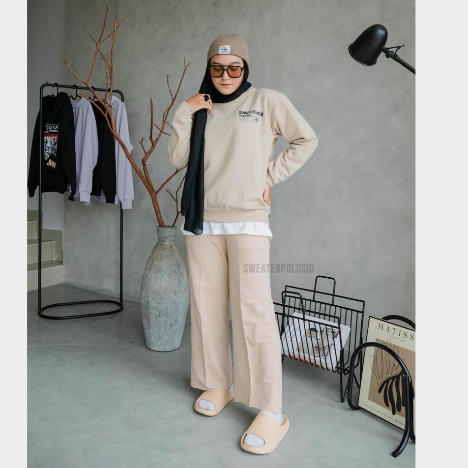 Basic Sweater Sunflower SWEPO M-XXL SW13 [SN.21Jl22n]