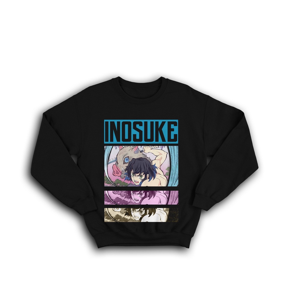 SWEATER CREWNECK SERIES DEMON SLAYER INOSUKE HASHIBIRA TANJIRO ANIME MANGA KIMETSU NO YAIBA