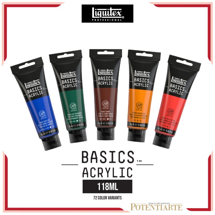 

(TERLARIS) Cat Akrilik Liquitex Basics 118ml Acrylic Color Paint - Part 01 - ALZ CRIMSN PR H