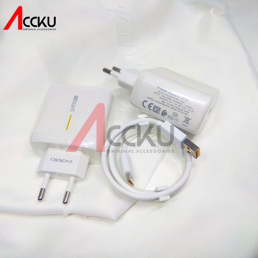 [ WC0506A3HK ] Travel Charger Oppo 65Watt  Casan Charger Oppo Type C Usb Oppo Reno Oppo K3 OPPO A5 2020 - OPPO A9 2020 Charger Oppo Super VOOC 65W