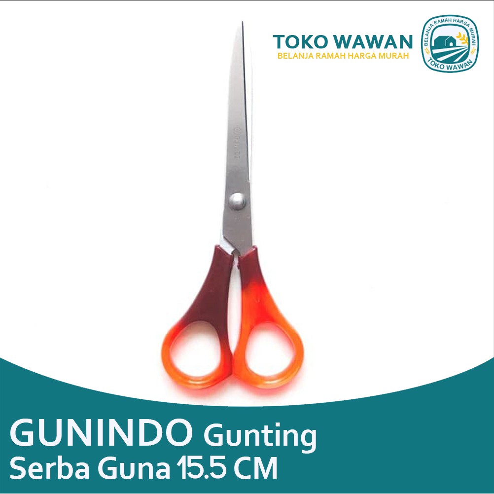 

Gunting Renteng Kertas Gunindo SPL Besar 16 cm Stainless Steel Scissors Beli Satuan PCS