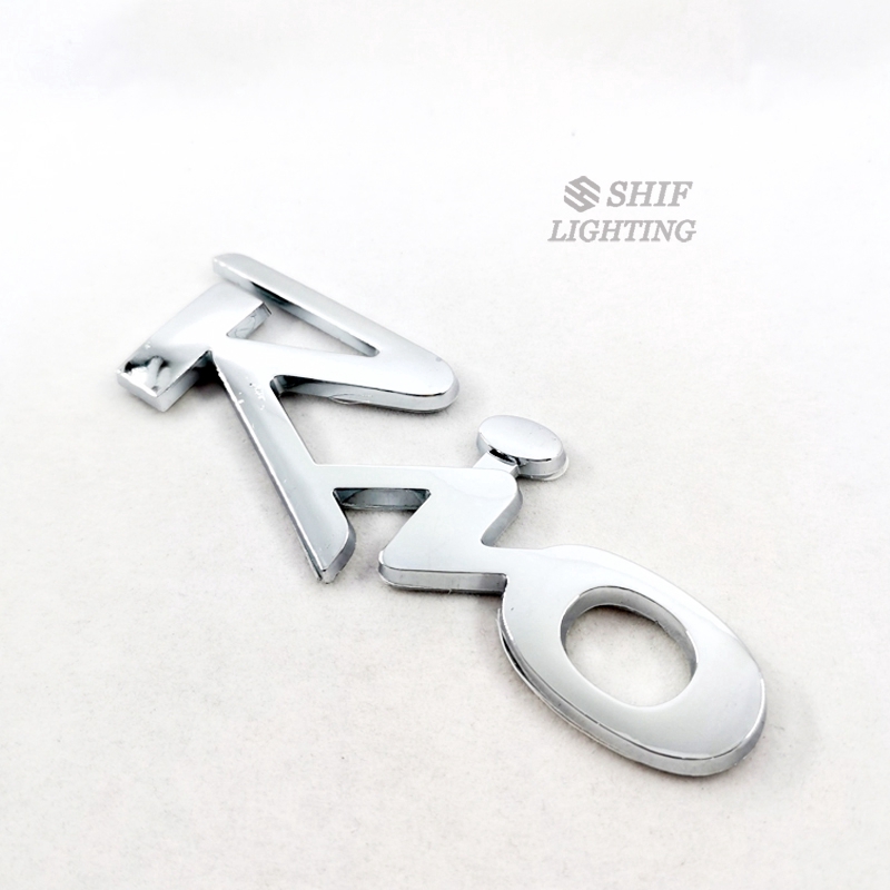 1Pc Stiker Emblem / Badge Bahan ABS Warna Krom untuk KIA Rio