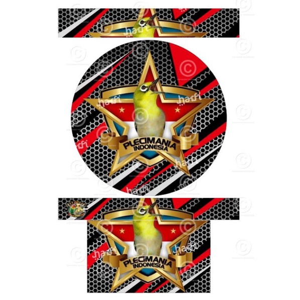 STIKER DECAL TEBOK PVC  PLECI