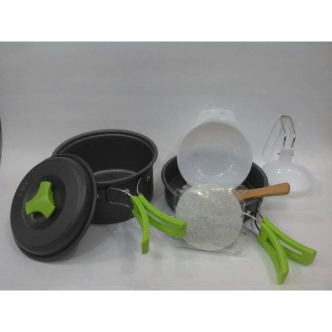 Cooking set Ds 200 / Nesting / panci kemping / alat masak kemping