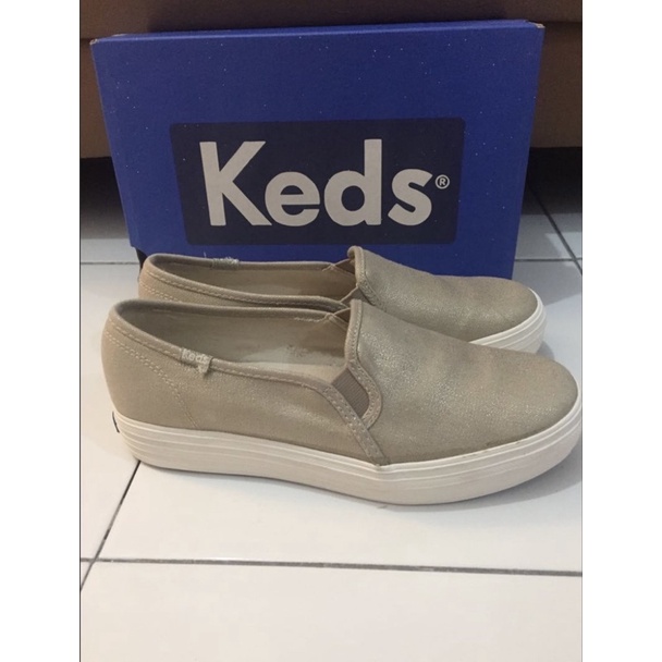ORIGINAL Keds Triple Deck Metalic Gold (Preloved)